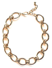 Chain Linked Gold Plated Necklace