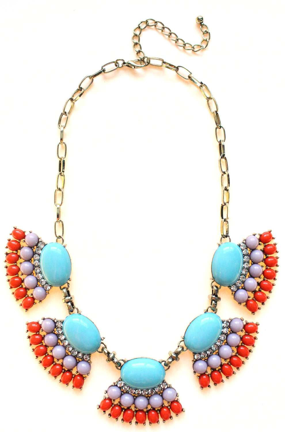 Fan Fringe Statement Necklace