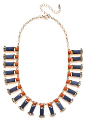 Jeweled Squares Necklace