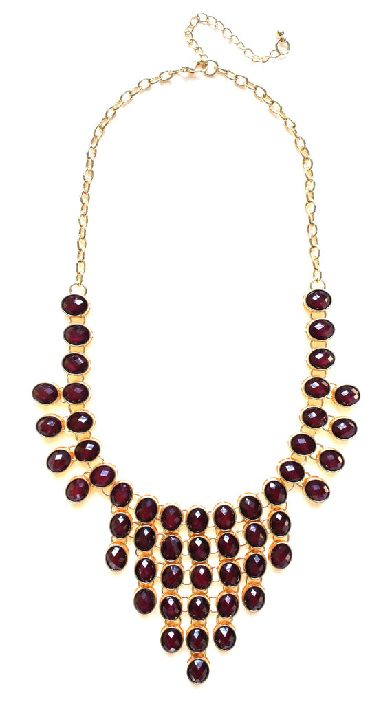 Jeweled Romance- Burgundy