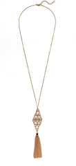 Lorena Cascade Shimmer Tassel Necklace