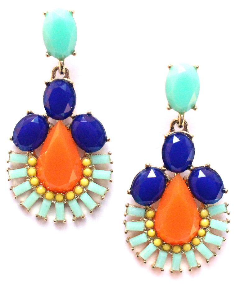 Teardrop Floral Earrings