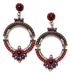 Boho Glam Hoop Earrings