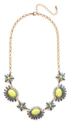 Sunshine Sparkle Necklace- Gray & Yellow