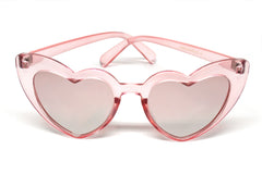 Heart Eye Sunglasses- Pink