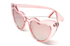 Heart Eye Sunglasses- Pink