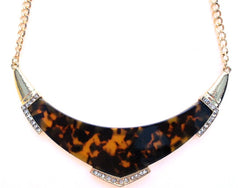 Tortoise Bib Necklace