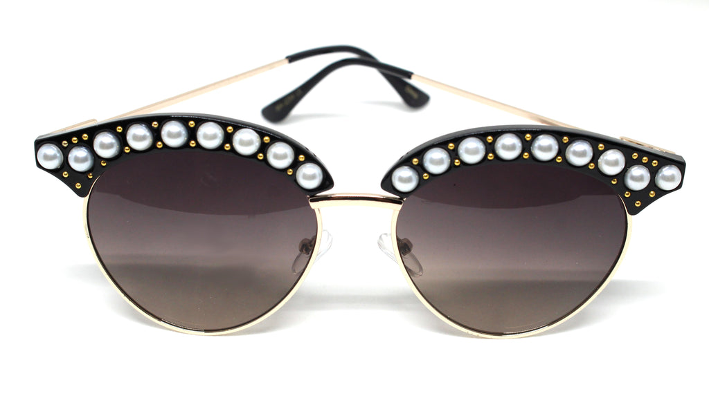 Janie Pearl Embellished Sunglasses