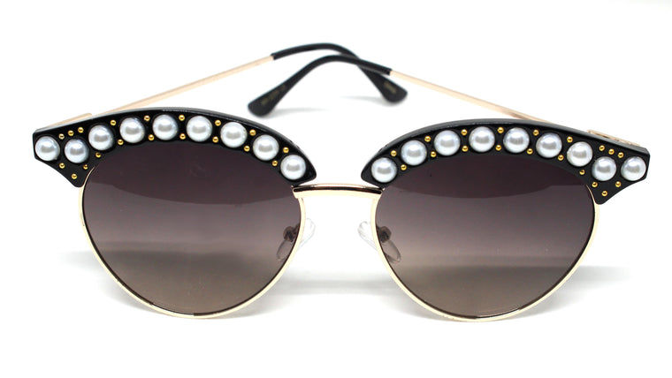 Janie Pearl Embellished Sunglasses