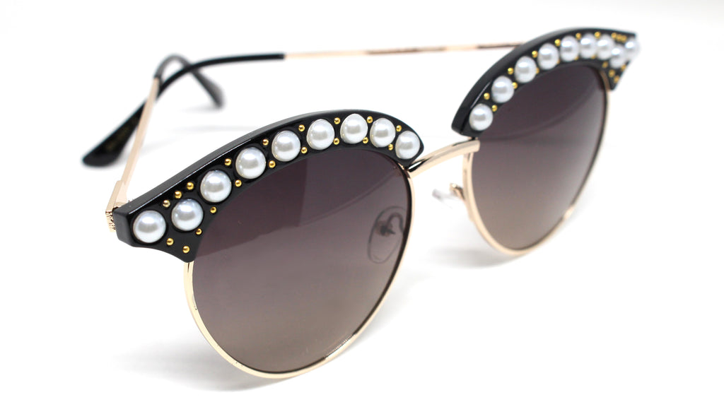 Janie Pearl Embellished Sunglasses