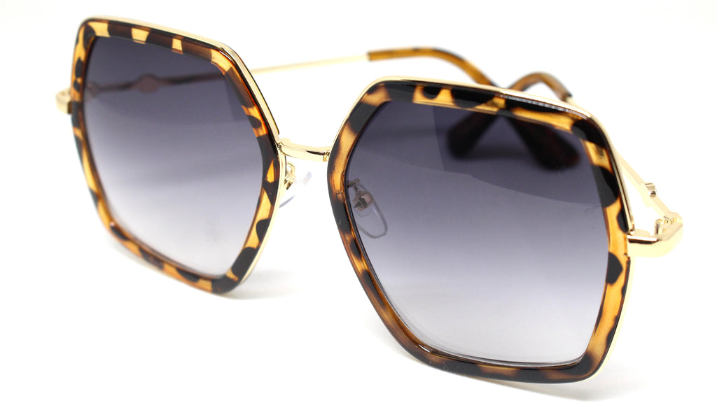 Genevieve Over-sized Sunglasses- Tortoise Frame
