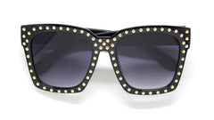Jacqueline Studded Sunglasses- Black Frame