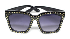 Jacqueline Studded Sunglasses- Black Frame