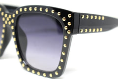 Jacqueline Studded Sunglasses- Black Frame