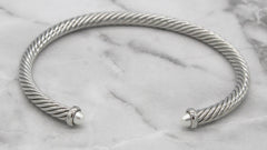 Stack It Up Bracelet Cuff- Pearl Tips
