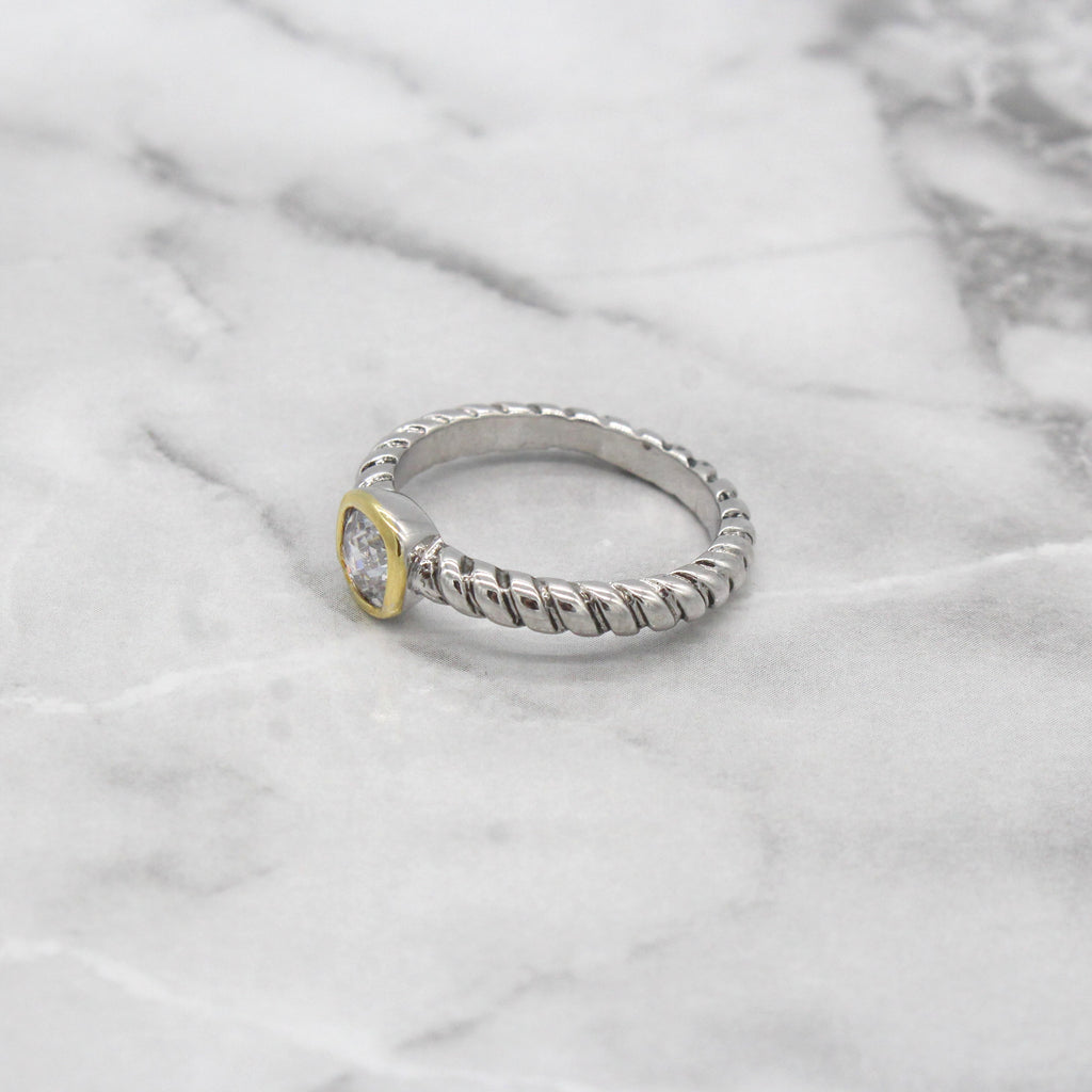 Sydney Delicate Ring- Crystal Stone