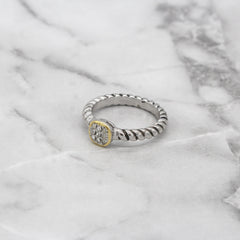 Sydney Delicate Ring- Pavé Stones