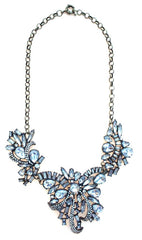 Luxe Crystal Corsage Statement Necklace