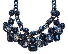 Chunky Woven Jeweled Necklace