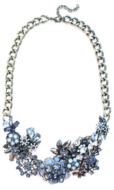 Luxe Multi Flower Crystal Necklace