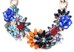 Luxe Chunky Floral Statement Necklace