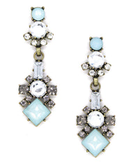 Piper Blue Crystal Earrings