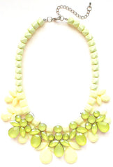 Yellow Bouquet Statement Necklace