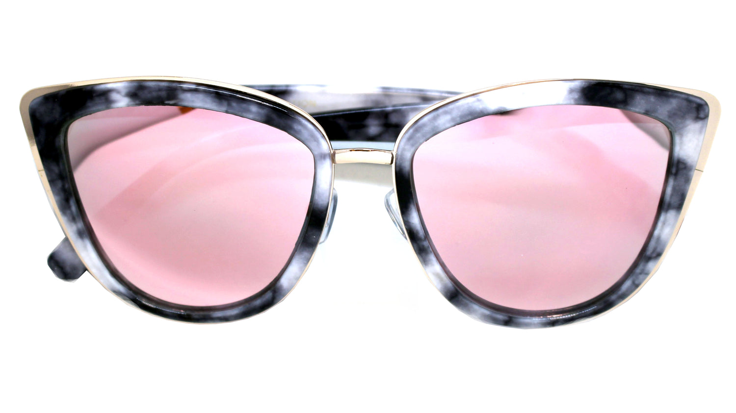 Marble Cat Eye Sunglasses- Rose Revo