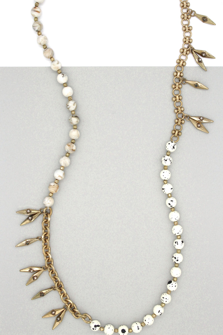 Davina Beaded Mix Long Necklace
