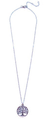 Tree of Life Pendant Necklace- Silver