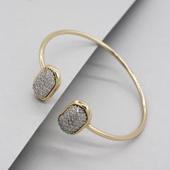 Alice Shimmer Cuff Bracelet- Gold