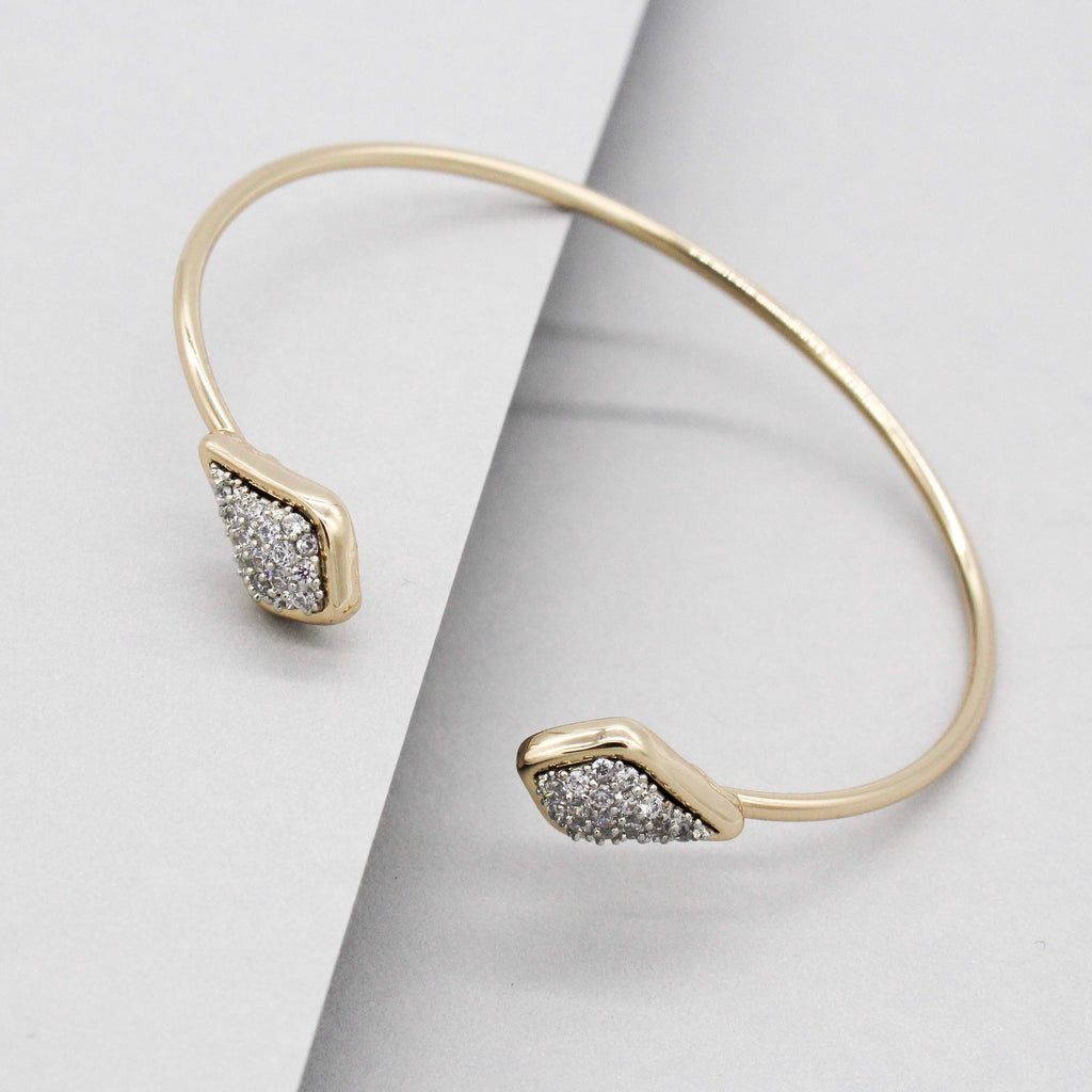 Bianca Shimmer Cuff Bracelet- Gold
