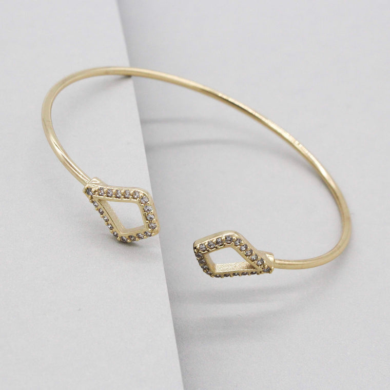 Destiny Shimmer Cuff Bracelet- Gold
