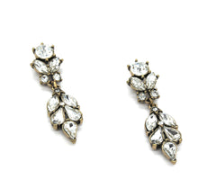 Sparkle Leaves Drop Earrings