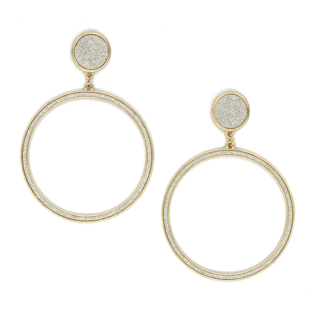 Gabrielle Shimmer Hoop Earrings