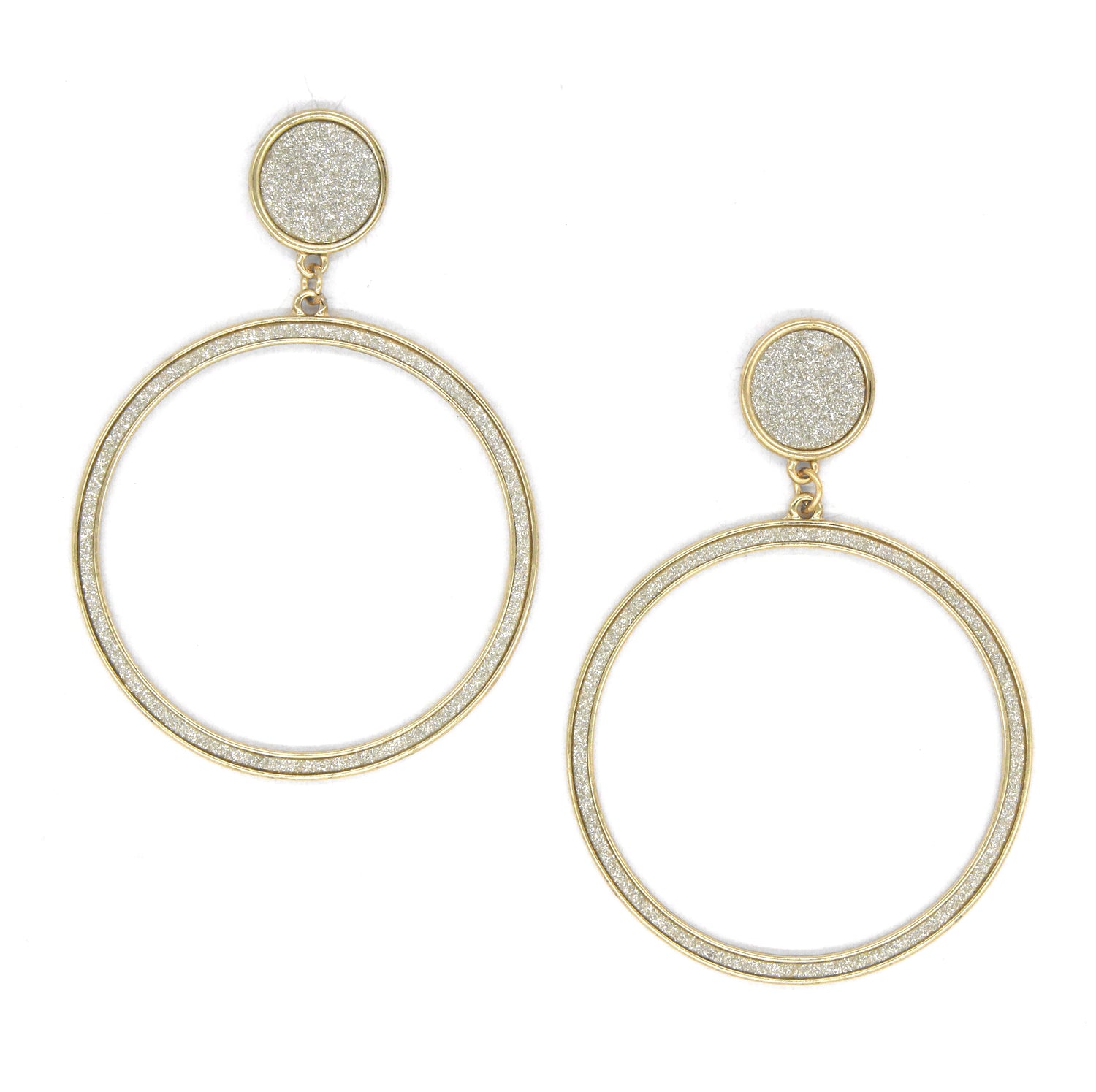 Gabrielle Shimmer Hoop Earrings