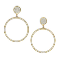 Gabrielle Shimmer Hoop Earrings