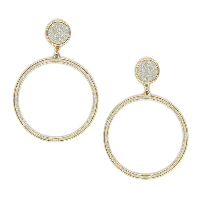 Gabrielle Shimmer Hoop Earrings