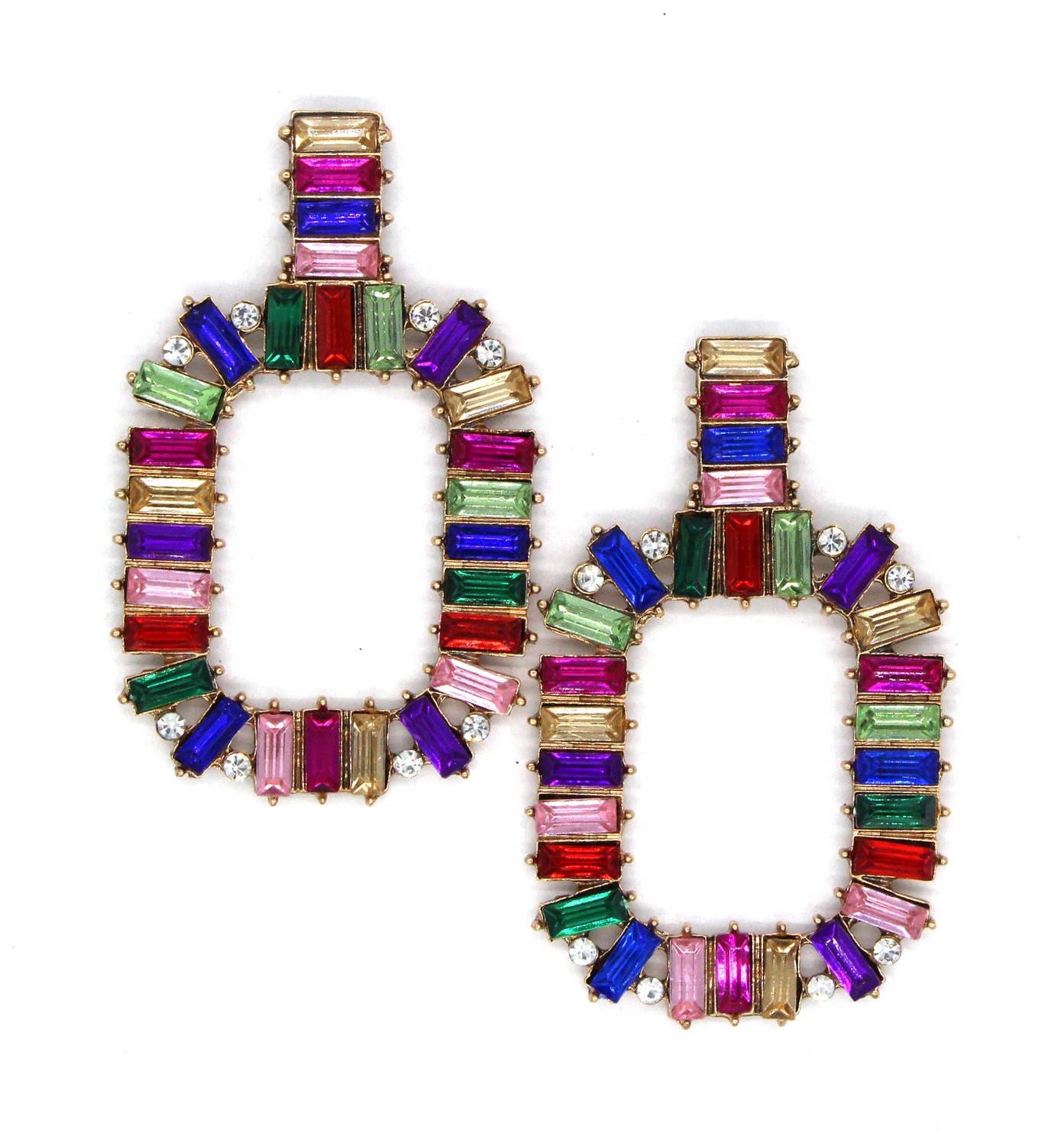 Mallory Shine Earrings- Rainbow