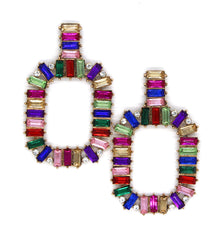 Mallory Shine Earrings- Rainbow