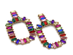 Mallory Shine Earrings- Rainbow