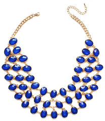 Egyptian Jeweled Collar Necklace- Royal