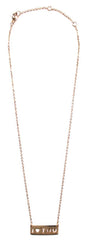 'I Love You' Cutout Pendant Necklace- Gold
