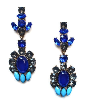 Luxe Flower Drop Earrings