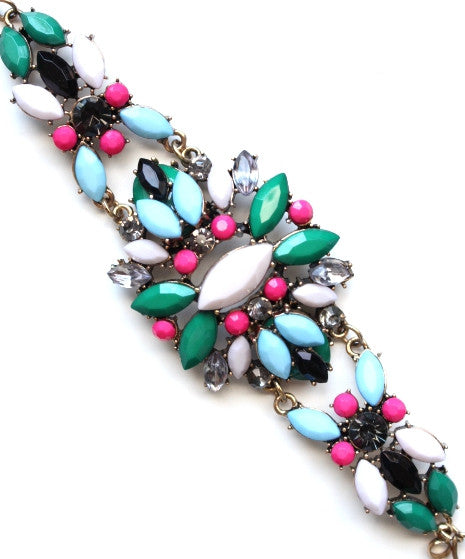 Technicolor Floral Bracelet