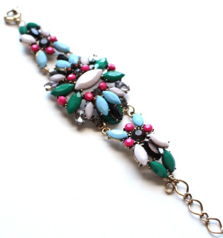 Technicolor Floral Bracelet