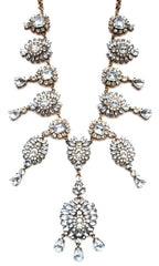 Luxe Crystal Drops Statement Necklace