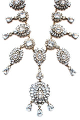 Luxe Crystal Drops Statement Necklace