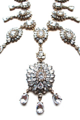 Luxe Crystal Drops Statement Necklace