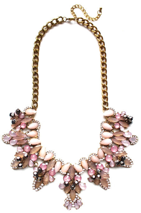 Shimmering Pastels Statement Necklace